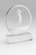 Crystal Golf  Trophy