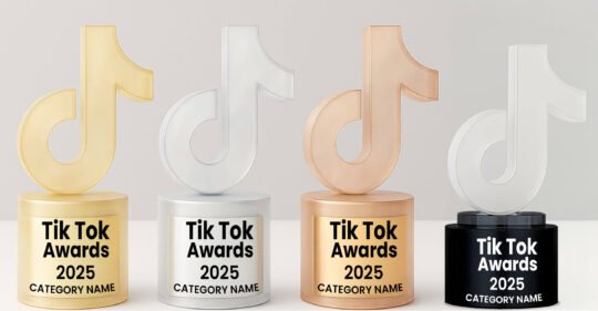 TikTok Music Awards Trophy