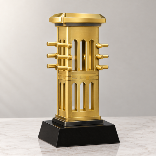 Dubai Wind Tower Metal Trophy