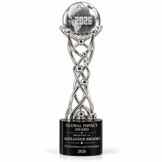 Metal Crest Trophy 3