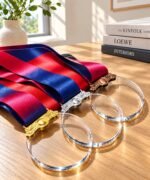 Round Metal  Framing Glass Medals — Gold, Silver & Bronze Set2