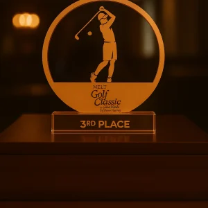 Golf Round Crystal Bronze