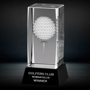 Sports Trophy Crystal 003 Golf